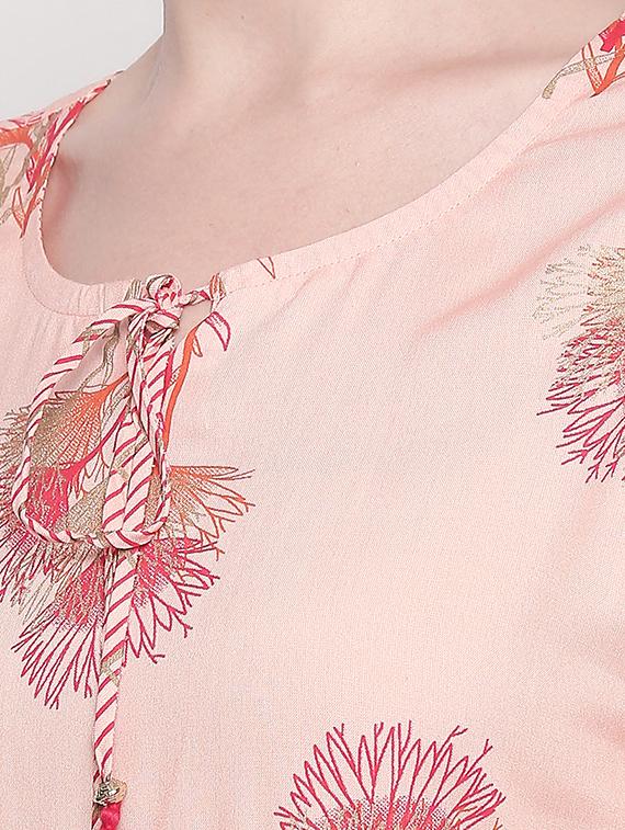 floral kurta palazzo set - 16934245 - Zoom Image - 8