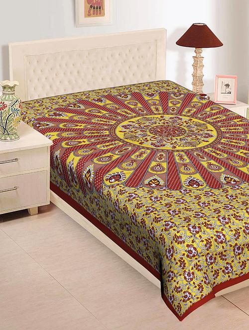 cotton printed single bedsheet - 16934450 - Standard Image - 1