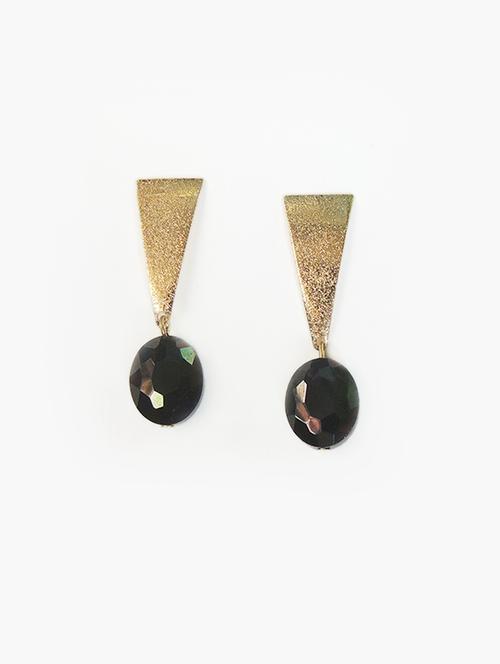 black metal drop earring - 16934468 - Standard Image - 1