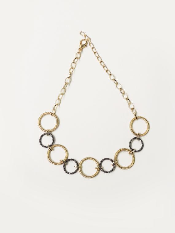 multi colored metal choker necklace - 16934487 - Zoom Image - 1