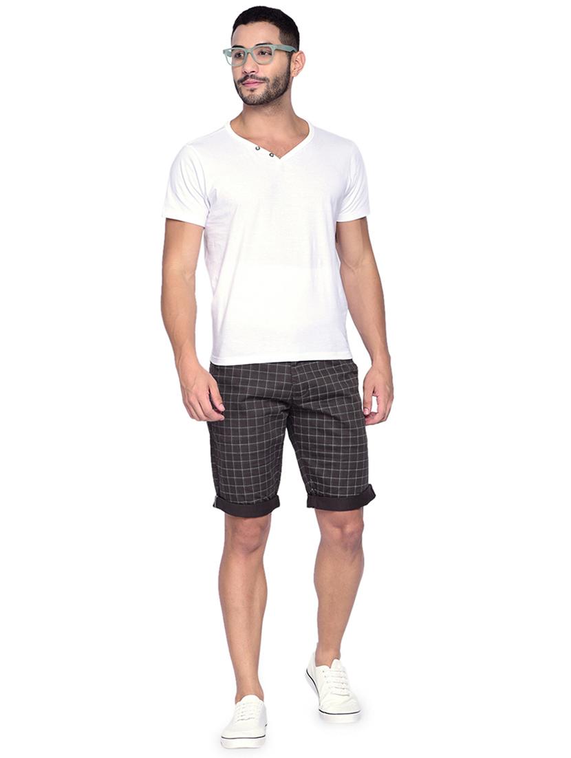 grey checkered bermuda shorts - 16934733 - Zoom Image - 4