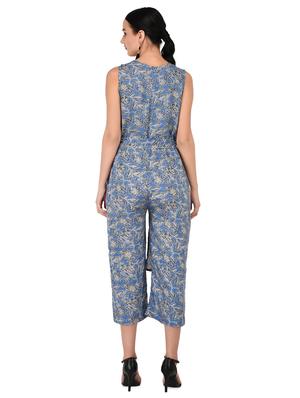 tie front floral jumpsuit - 16935307 - Standard Image - 3