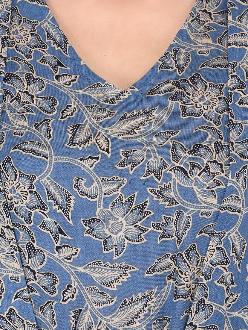 tie front floral jumpsuit - 16935307 - Zoom Image - 4