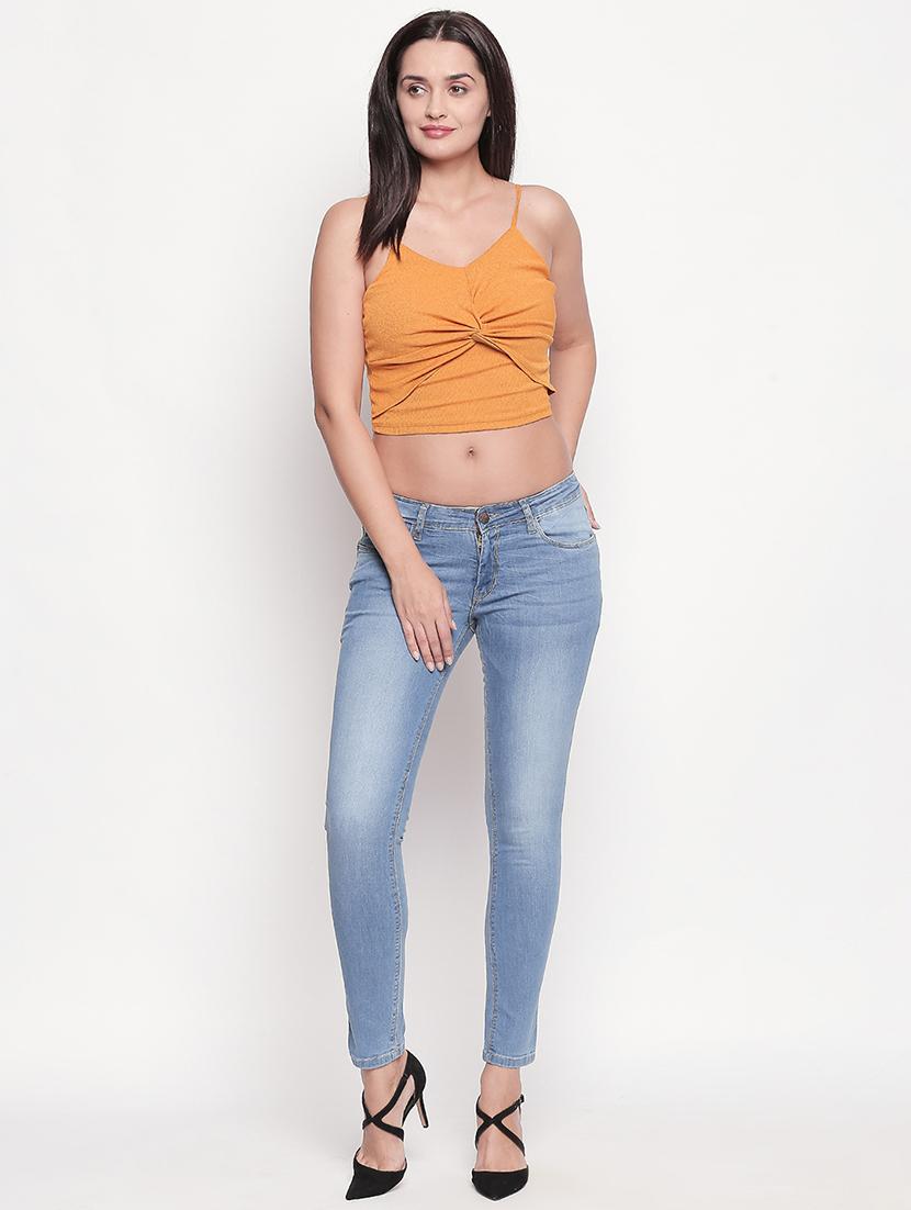 mid rise stone washed jeans - 16935440 - Zoom Image - 4
