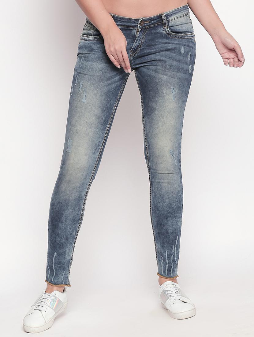 mid rise stone washed jeans - 16935441 - Zoom Image - 1