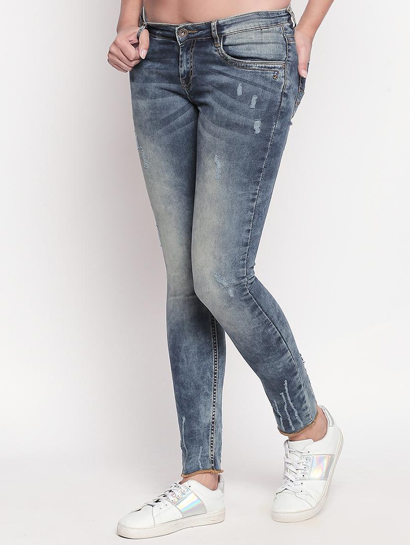 mid rise stone washed jeans - 16935441 - Zoom Image - 2