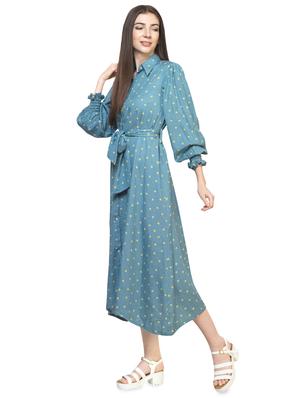 tie front polka dot maxi dress - 16935614 - Standard Image - 2