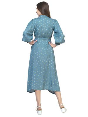 tie front polka dot maxi dress - 16935614 - Standard Image - 3