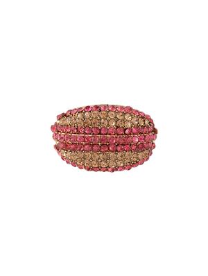 pink brass finger ring - 16935688 - Standard Image - 2