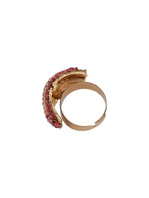 pink brass finger ring - 16935688 - Standard Image - 3