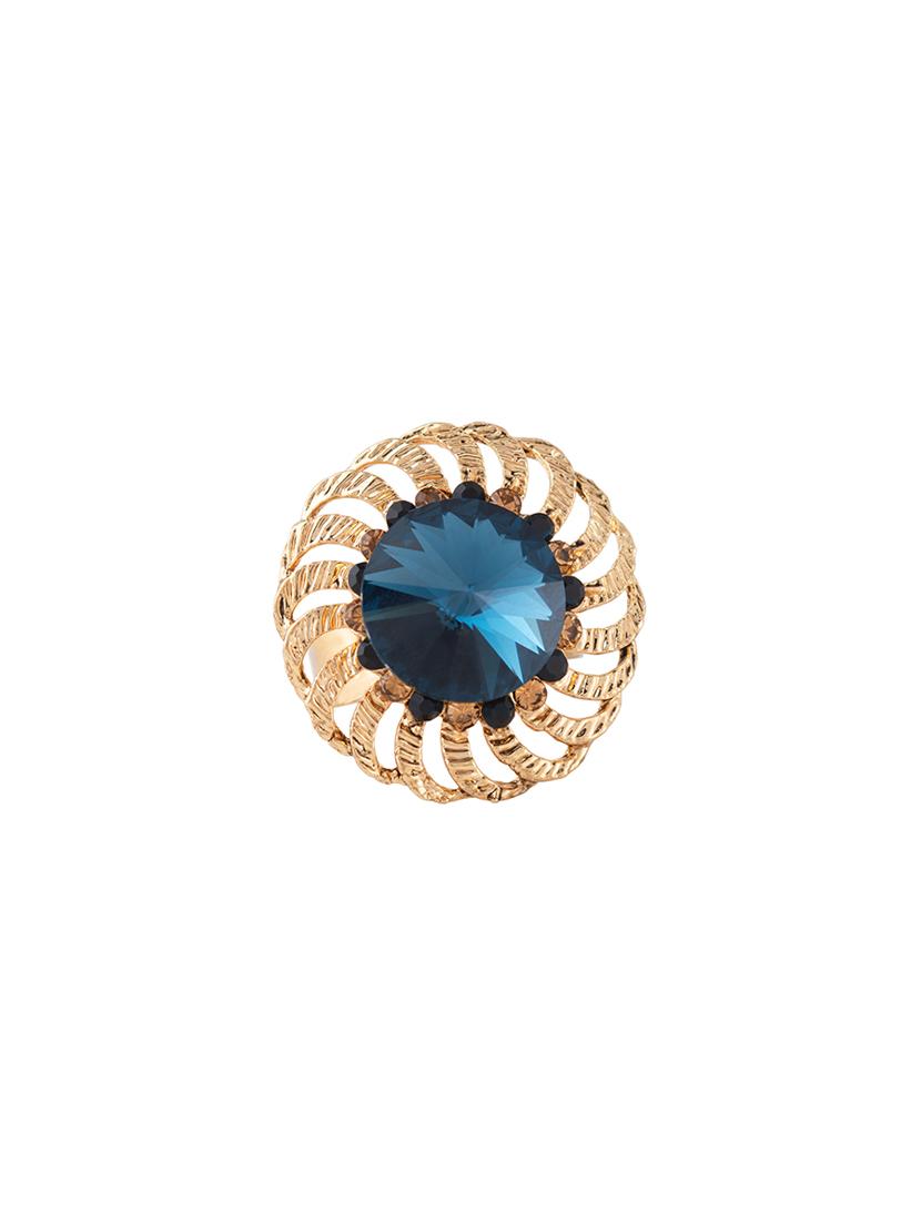 blue brass finger ring - 16935695 - Zoom Image - 2
