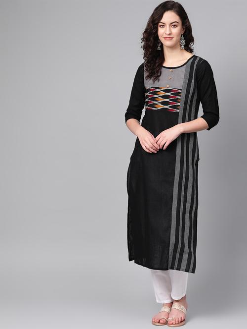 ikat print straight kurta - 16936125 - Very Small Image - 1