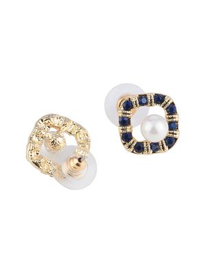 blue metal studs earring - 16936209 - Standard Image - 3
