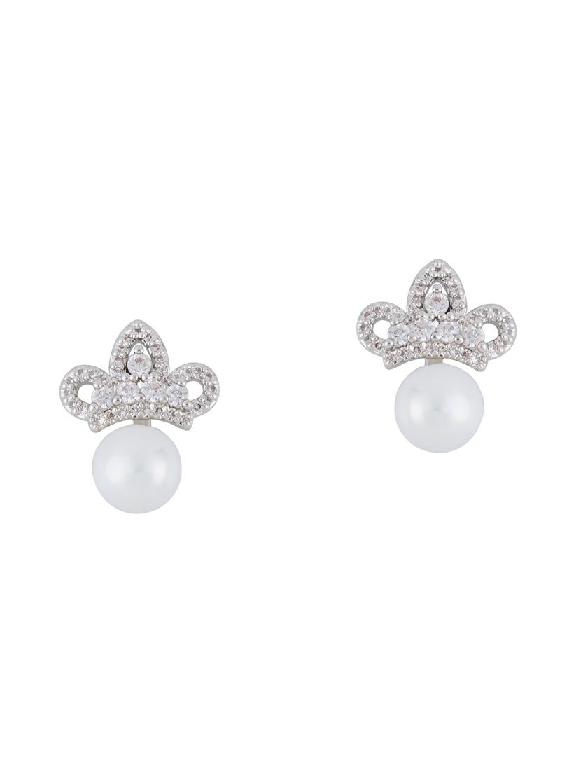 silver metal studs earring - 16936219 - Zoom Image - 2