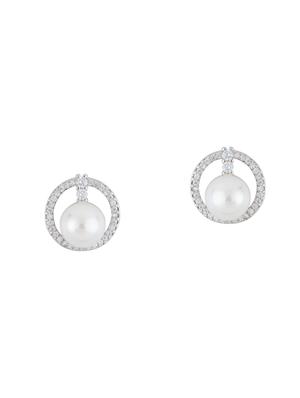 silver metal studs earring - 16936220 - Standard Image - 2
