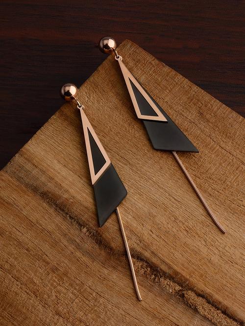 black metal drop earring - 16936226 - Very Small Image - 1