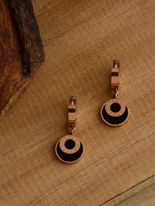 black metal hoop earring - 16936228 - Very Small Image - 1