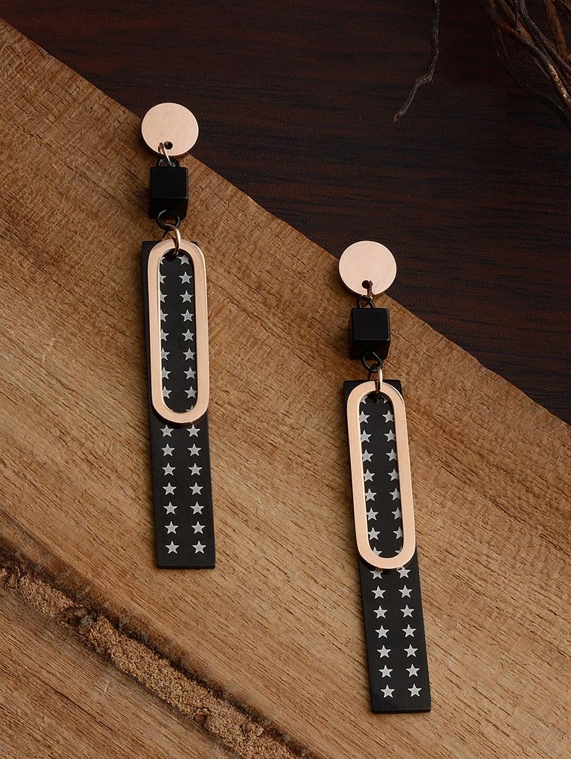 black metal drop earring - 16936235 - Zoom Image - 1