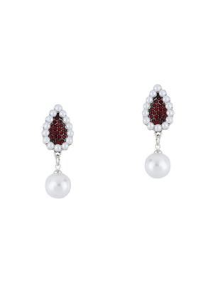 red metal drop earring - 16936248 - Standard Image - 2
