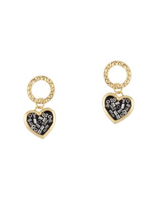 black metal drop earring - 16936256 - Standard Image - 2