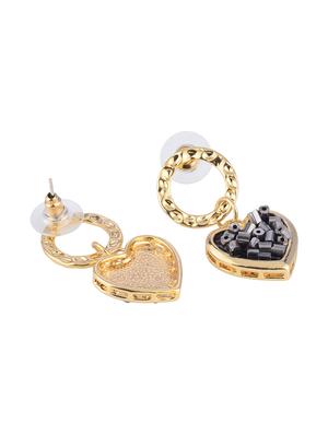 black metal drop earring - 16936256 - Standard Image - 3