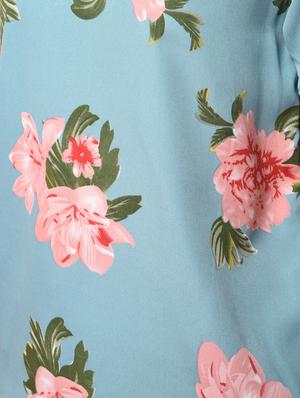 choker neck floral top - 16936304 - Standard Image - 6