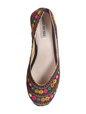 black slip on ballerinas - 16936343 - Standard Image - 4