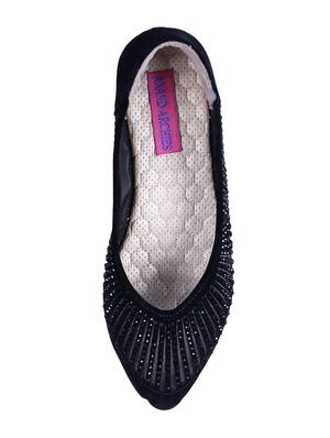 black slip on ballerinas - 16936373 - Standard Image - 4