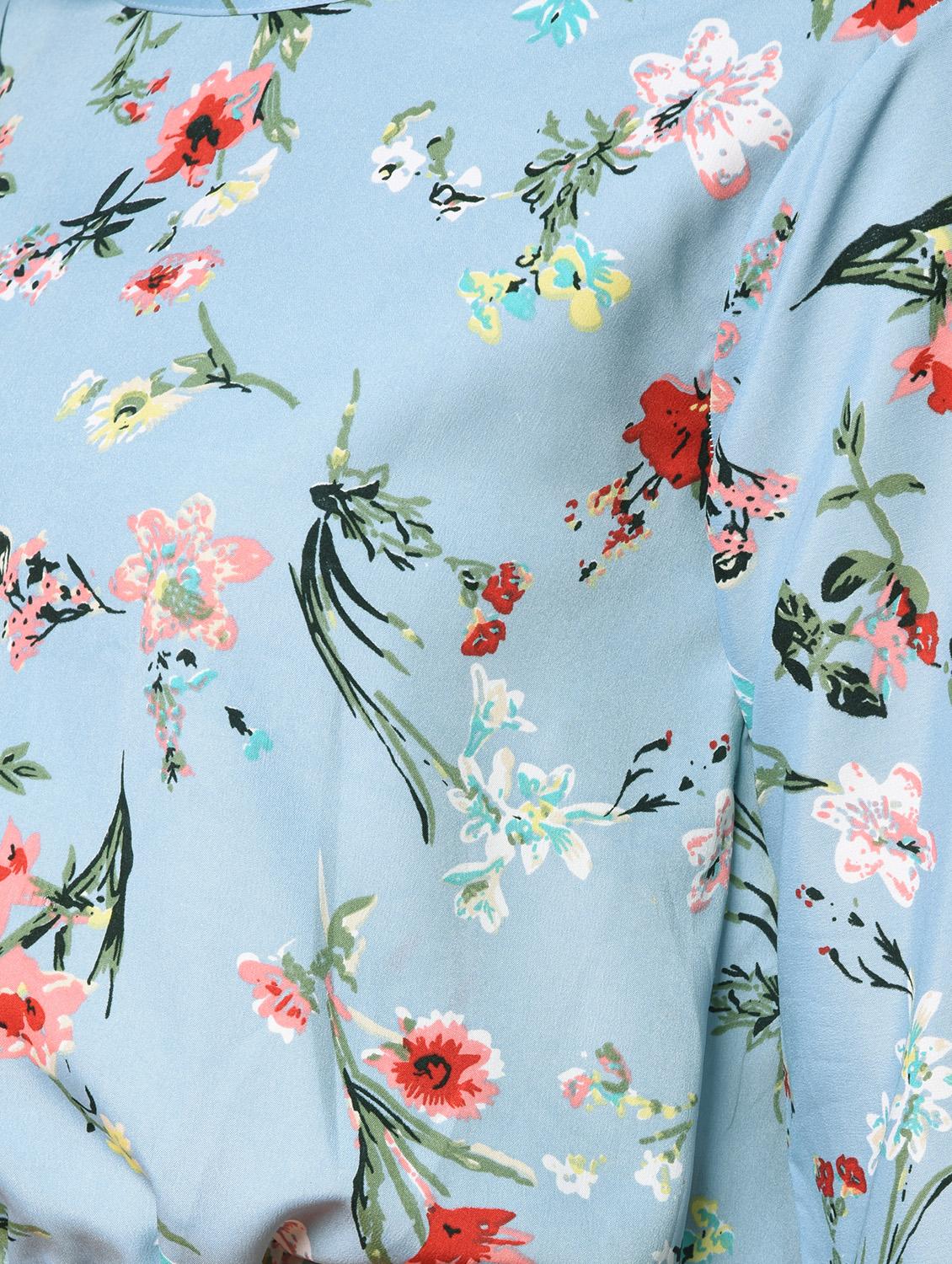 purist blue bell sleeved floral top - 16936441 - Zoom Image - 6