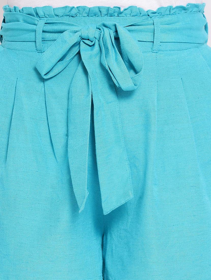 tie up waist solid shorts - 16936458 - Zoom Image - 5