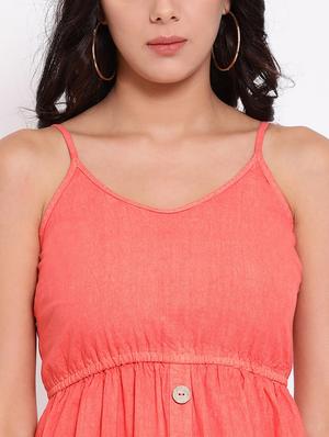 tie back button detail flared dress - 16936467 - Standard Image - 5