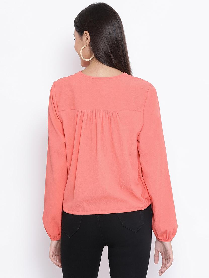 tie front button up top - 16936532 - Zoom Image - 3