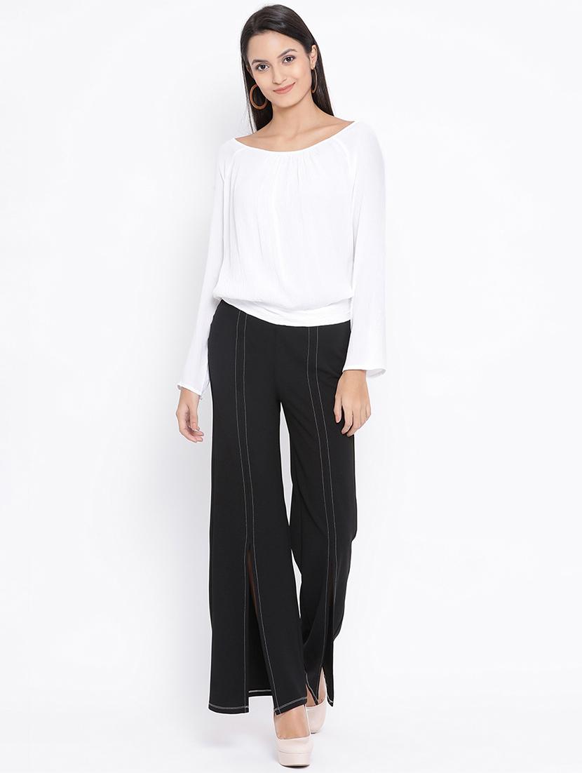 tie back boat neck solid top - 16936541 - Zoom Image - 4