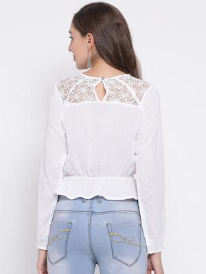 raglan sleeved blouson top - 16936552 - Standard Image - 3