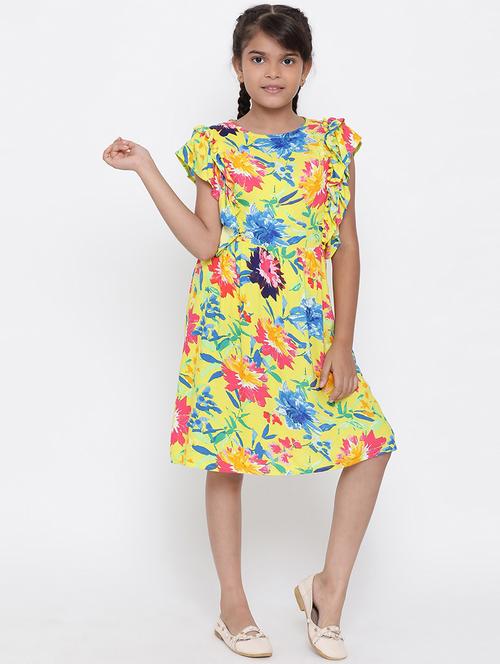 multi colored viscose frock - 16936590 - Standard Image - 1