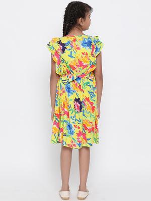 multi colored viscose frock - 16936590 - Standard Image - 4