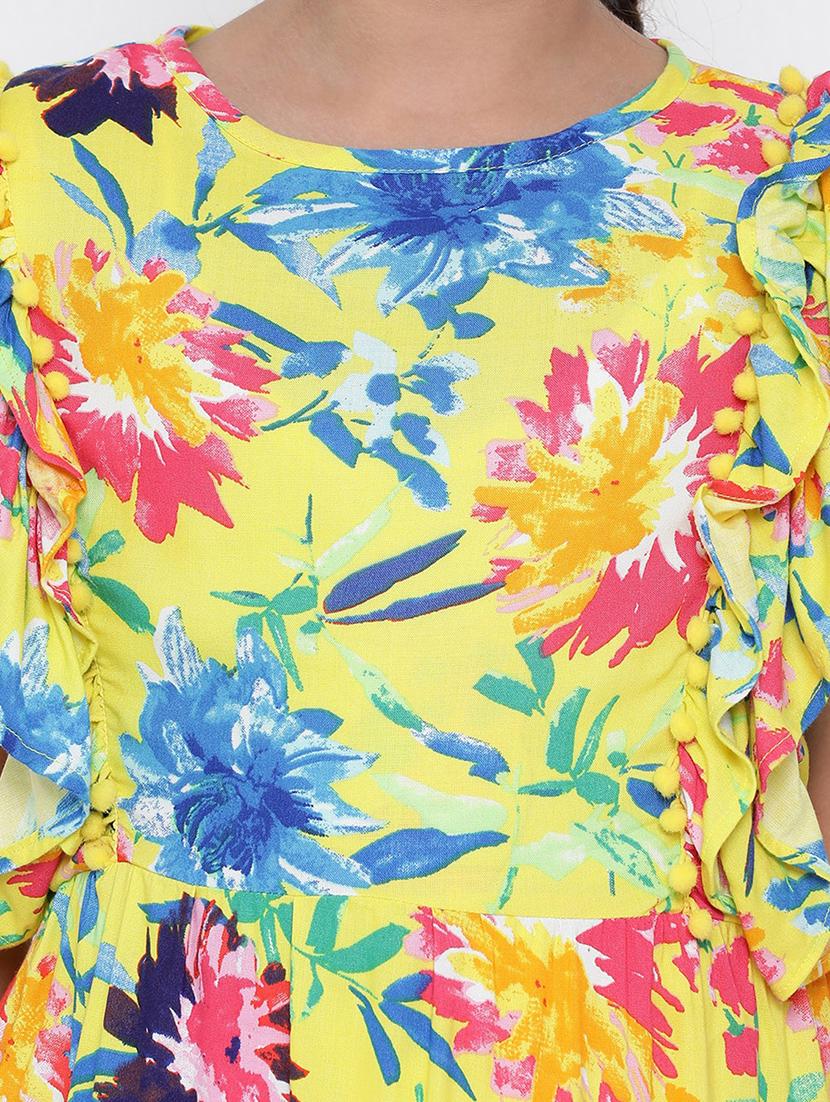 multi colored viscose frock - 16936590 - Zoom Image - 5