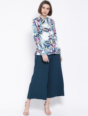 mandarin neck tropical shirt - 16936607 - Standard Image - 4