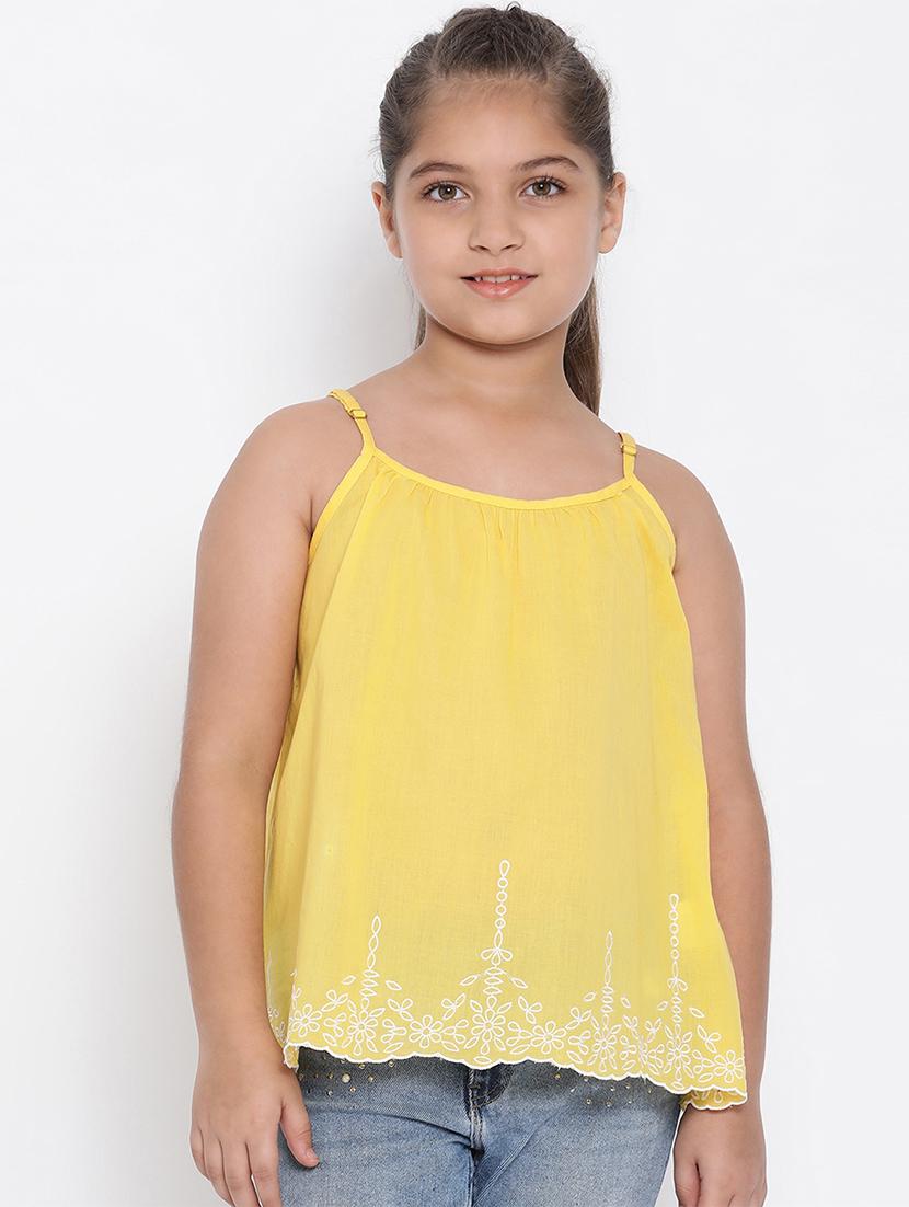 yellow cotton regular top - 16936626 - Zoom Image - 1