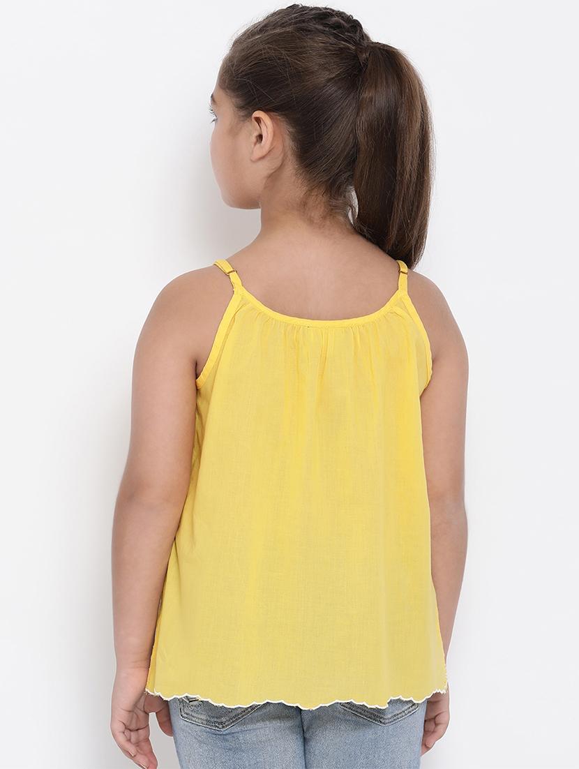 yellow cotton regular top - 16936626 - Zoom Image - 3