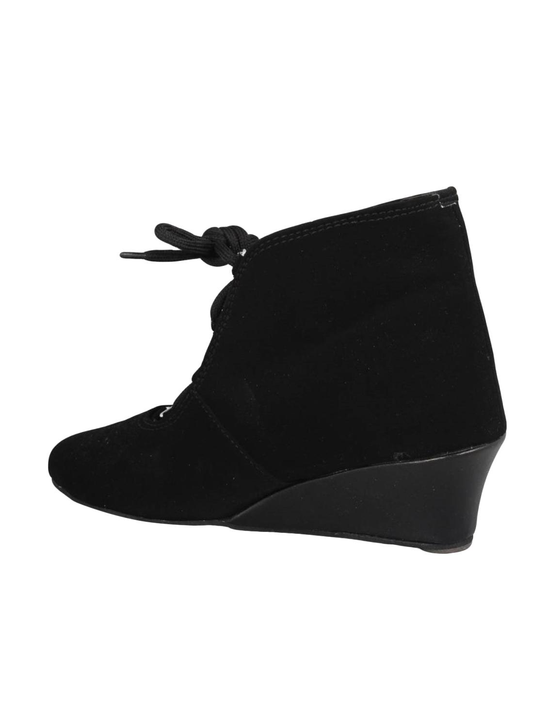 black lace-up wedges - 16936856 - Zoom Image - 3