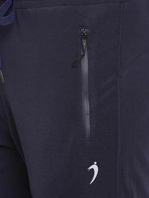 navy blue solid full length track pants - 16937613 - Standard Image - 5