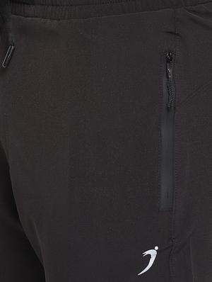 black solid full length track pants - 16937614 - Standard Image - 5