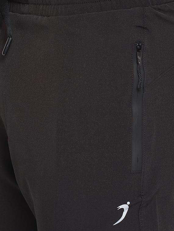 black solid full length track pants - 16937614 - Zoom Image - 5