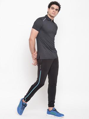 black side striped full length track pant - 16937618 - Standard Image - 4