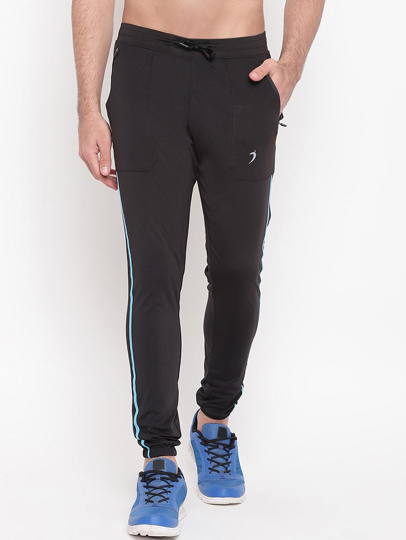 black side striped full length track pant - 16937618 - Zoom Image - 1