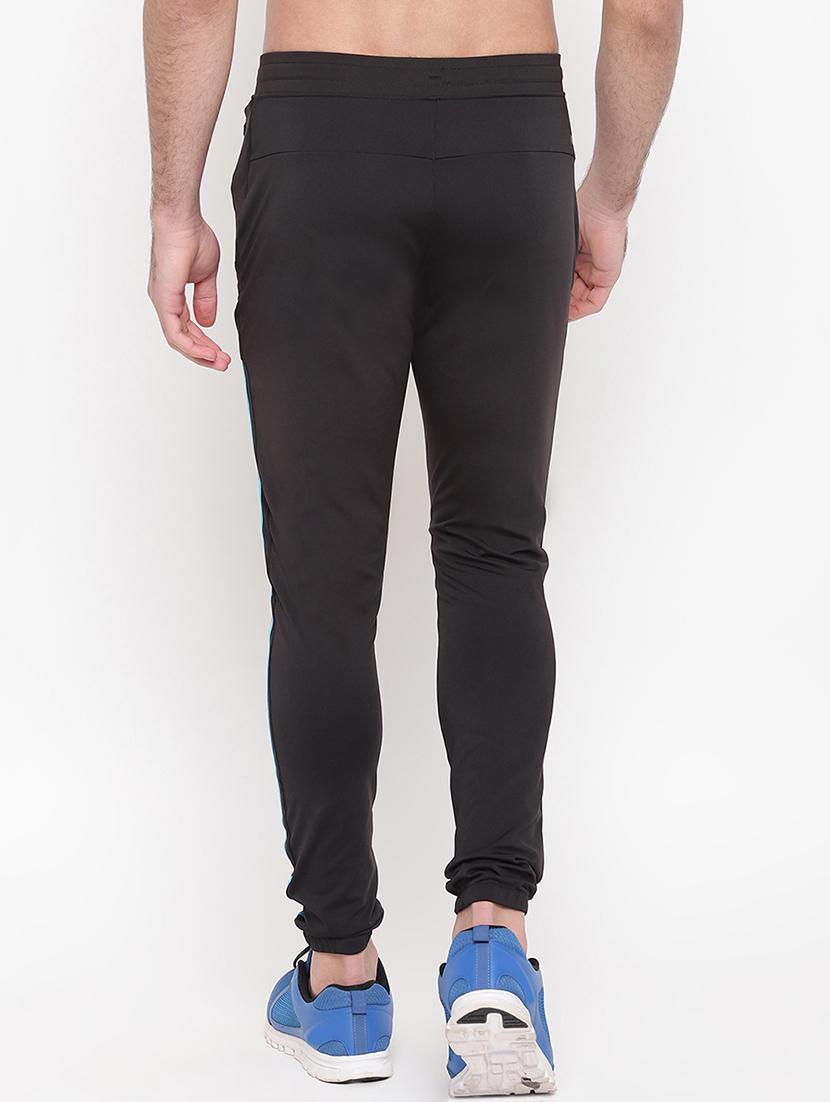 black side striped full length track pant - 16937618 - Zoom Image - 3