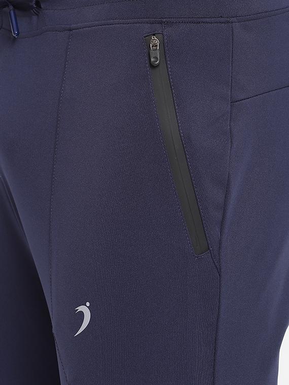 navy blue side striped full length track pant - 16937619 - Zoom Image - 5