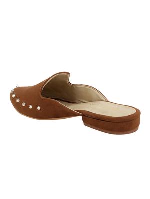 tan slip on mules - 16937917 - Standard Image - 3