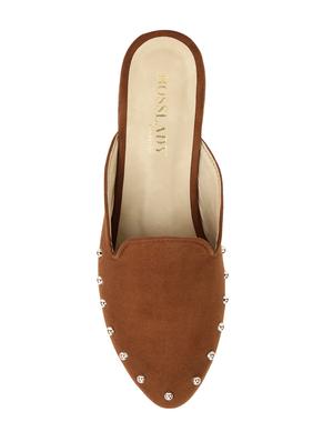 tan slip on mules - 16937917 - Standard Image - 4